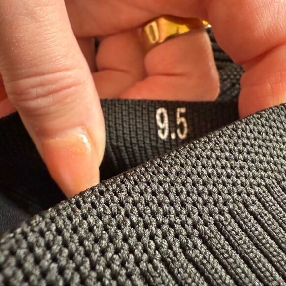 Everlane Glove Mule ReKnit Black Square Toe Block Heel Size 9.5 Sustainable Shoe